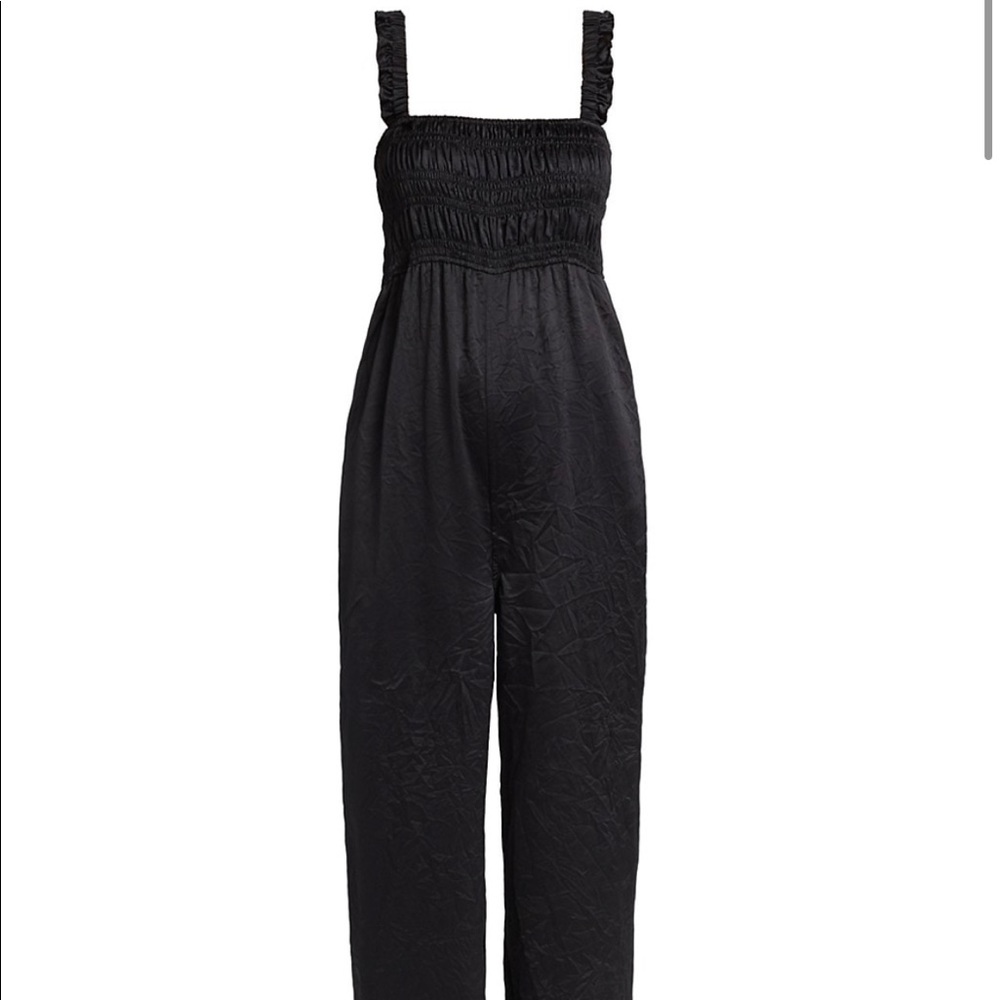 GANNI Crinkled Satin Jumpsuit EUC - Picture 5 of 8